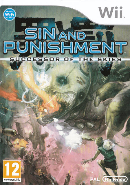 Sin and Punishment: Successor of the Skies box art for Wii